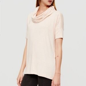 Lou & Grey signature soft cowl neck tunic size M